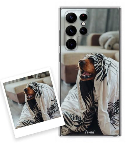 Pevita Funda para Samsung Galaxy S24 Ultra 5G Personalizada con Foto o Imagen | Funda Personalizable para Samsung Galaxy S24 Ultra 5G