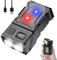 POCKETMAN 2 LED Mini Taschenlampe,Super hell COB Arbeitsleuchte mit Magnetfuß und Clip,6 Modi Notfall Blitz,USB C Aufladung,Clip On Cap Leicht Taschenlampen für Autoreparatur,Camping