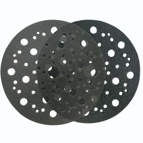 HOTCKB 2 Pièces Plateau de Poncage 150mm Plateaux Ponçage 70 Trous Auto-agrippante Patins Abrasifs pour Ponceuses Orbitales