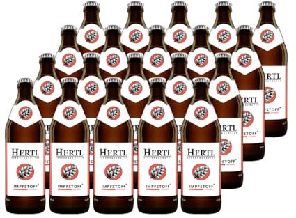 Hertl Impfstoff Dunkel aus der Braumanufaktur Hertl | | 10L (20 x 0,5L Flaschen) | Fränkischer Dunkelbock im Kasten | 4,8% vol