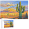 1000 pcs Wooden Jigsaw Puzzle – Botanical Cactus Puzzle for Adults – Beautiful Desert Plant Puzzle and Relaxing Gift for Women
