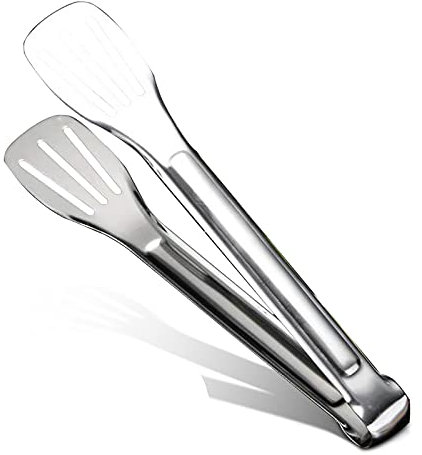 LYVQZPWLRLa cucina, Pinze da cucina, pinze for alimenti in acciaio inossidabile, pinze for bistecche resistenti al calore, pinze for pasticceria(24x4.5x3cm)