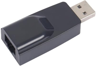 Fuhjythy USB to RJ45 LAN Ethernet Adapter 100Mbps USB2.0 Network Card for PC Laptop Desktop DVB Set Top Box Drive-Free Black