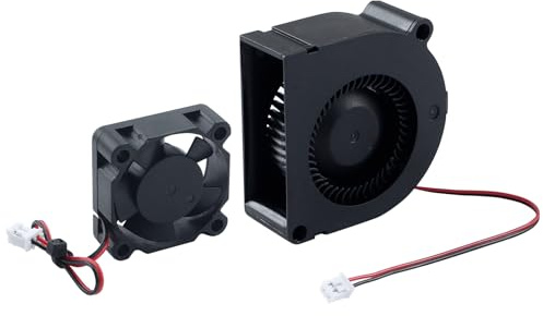 BCZAMD Replacement Print Head and Extruder Fan Design for Kobra 3: 3010 Print Head and 5020 Extruder Model Cooling Fan 24 V with Connection Cable Design for Anycubiic 3D Printer K3C Kobra 3 Combo
