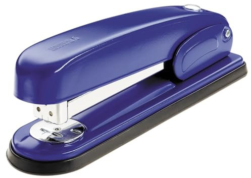 Novus B 6 Heftgerät (Heftleistung 30 Blatt, leistungsstarker Bürohefter) blau, 85 mm