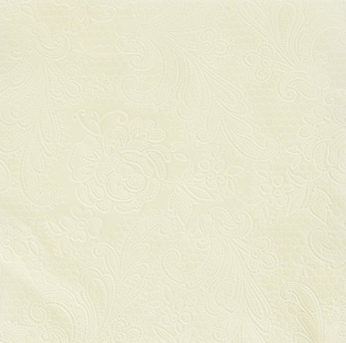 Paperproducts Design Design 7254 15er Pack Spitze elegant Papier Serviette, 6,5 von 6,5, elfenbeinfarben