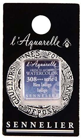 SENNELIER Aquarellfarbe für französische Künstler, Halbschale, Indigo S1