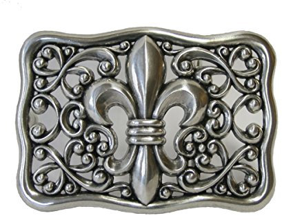 Dark Dreams Gothic Mittelalter Buckle Gürtelschnalle Schnalle für Gürtel Lilie Fleur