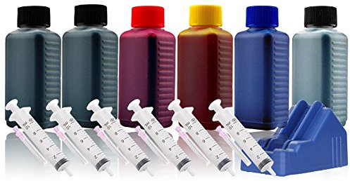 600ml Nachfülltinte Druckertinte Refillset für CANON PGI-520/CLI-521 inkl. Grau inkl. Resetter (für CANON PIXMA MP980 MP990)