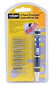 Rolson 9 in 1 Precision Screwdriver Bit Set