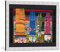 kunst für alle Bild mit Bilder-Rahmen: Friedensreich Hundertwasser Hüte tragen - dekorativer Kunstdruck, hochwertig gerahmt, 67x48 cm, Silber gebürstet