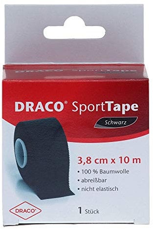 DRACO TAPEVERBAND 3,8 cmx10 m schwarz 1 St