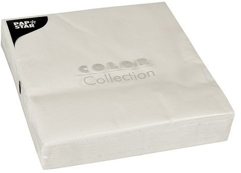 Servietten 2-lagig 40x40cm / weiß / (50St) Tischdeko Hochzeit Party PapStar Uni