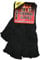 Jean Junction Mens Fingerless Thermal Gloves One Size Fits All Mixed Colours (Black)