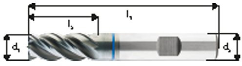 Alpen 844701600100 Hpc-Schaftfräser Speedcut 4.0-Inox L-FS FL Ultradur 16mm