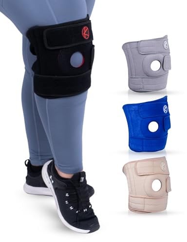 KARM Kniebandage XXXXL 5XL 6XL für Männer & Damen - Kniebandage Dicke Oberschenkel Extra Weit Übergewichtige Große Größe Übergröße Beine Meniskus Arthrose - Knee Support Brace (4XL/5XL/6XL Schwarz)