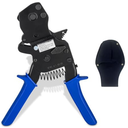 EFIELD PEX Ratschen-Schraubzwinge, Werkzeug für Edelstahlringe von 3/8-1 Zoll (mit Holster) LED-Anzeige