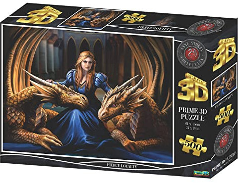 ANNE STOKES Fierce Loyalty 3D Effect Jigsaw Puzzle 500 Piece