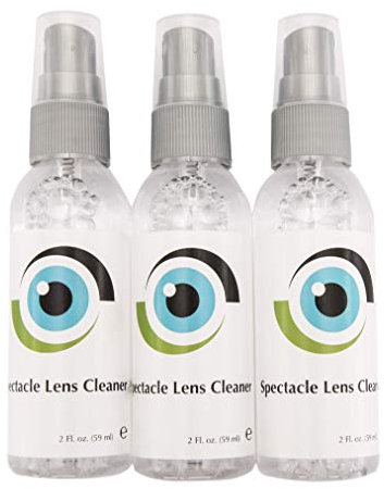 Führender Flüssiger Linsenreiniger 3 x 59 ml/3 x 2 Fl oz Flaschen Brillengläser, Brillen, Kamera- und andere Linsen – Alkoholfrei Reinigungslösungsspray - Geeignet für alle Beschichtungen