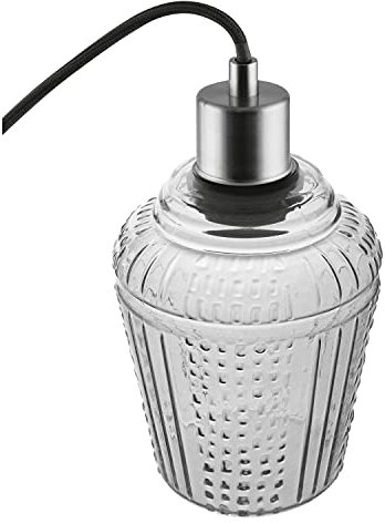 LEDVANCE Vintage Edition 1906, Deckenleuchte mit E27 Sockel, Rauchgraues Glas, Ohne Leuchtmittel, Carved Pendant Jar