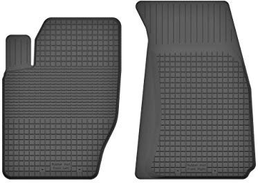 2 Stück Gummifußmatten Vorne kompatibel mit Peugeot 107 (Bj. 2005-2014) ideal angepasst