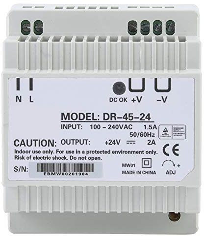 Alimentatore Din Rail Monofase 24v 45w 2A Alimentatore di commutazione industriale