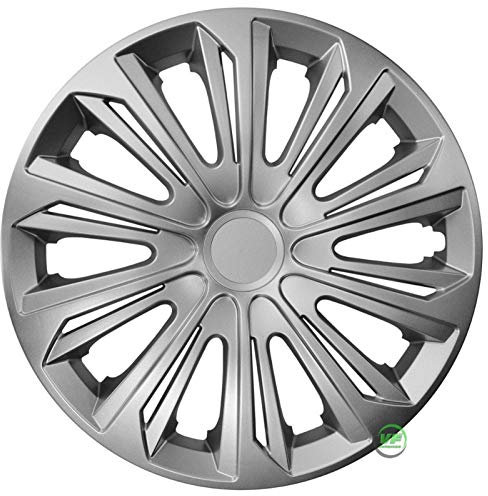 J&J AUTOMOTIVE | 15 Radkappen Radzierblenden 4er Set 15 Zoll Alu-Optik Strong, Radabdeckung, Radkappen, Zierblenden, Felgen