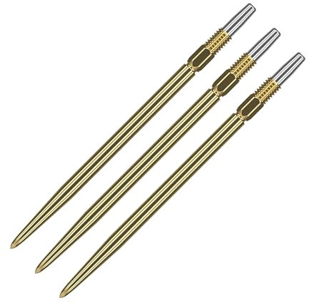 Target Darts Swiss Points, Smooth Swiss Point Dartspitzen (3er Pack Spitzen) 30MM, Gold | Change Dartspitzen, Profi Dart Zubehör