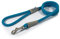 Ancol Viva Reflective Rope and Leather Snap Dog Lead - Blue - Durable Weatherproof Poly Weave Puppy Walking Accessory - 1.07m x 12mm