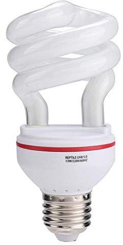 Nikou Lampe Reptile - 13W 220V Reptile multifonctionnel UVB lampes à économie d'énergie tortue serpent lézard ampoule à économie d'énergie(5.0)