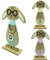 schenken-24 Deko/Ostern/Ostereier/Osterhasen/Auswahl/Osternest, Auswahl :3er Set groß- Hasen mit Brille