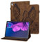 Rostsant Funda Lenovo Tab P11 Carcasa de Cuero PU Relieve de Mariposa con Soporte para Bolígrafo Funda Tableta para Lenovo Tab P11 10.1 Pulgada 2020 TB-J606F TB-J606X - Marrón