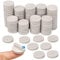 80pcs Furniture Pads Floor Protectors, Self Adhesive Felt Chair Leg Protectors 25mm,5mm Thick Anti Scratch Felt Pads Furniture Feet Pads for Chair, Table, Wardrobe, Sofa Off-white