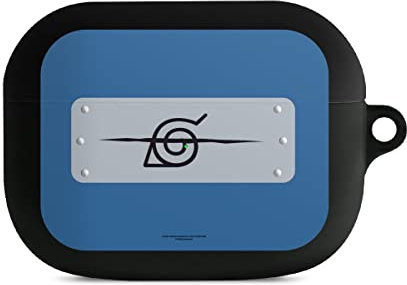 DeinDesign Hülle mit Karabiner kompatibel mit Apple AirPods Pro 1. Generation Case schwarz Schutzhülle mit Schlüsselanhänger Naruto Shippuden Sasuke Konoha