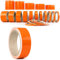Auto Zierstreifen Orange Hochglanz Klebestreifen Folienstreifen Pinstripes Spiegel individuelles Autodekor Fensterleisten Exterieur Interieur Frontlippe Van Kfz Motorrad Boot Flugzeug (30 mm)