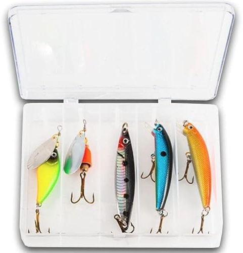 Fladen Spinner Blinker und Wobbler Set - 5 Stück 5-12g - Köderset