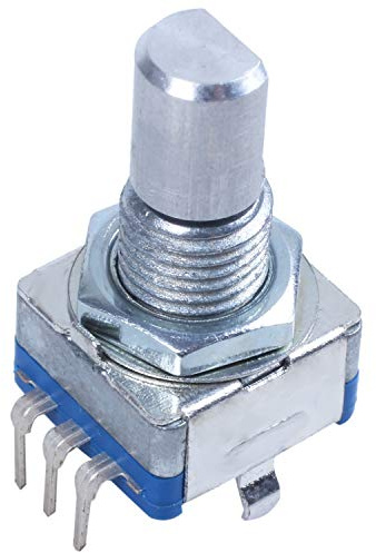 dem -Schnittstelle 20 Punkte Rasten und Drehgeber 360° mit Taster Blau + Silber