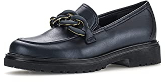 Gabor Damen Slipper, Frauen Slip On,Wechselfußbett,Komfortable Mehrweite (H),Businessschuhe,Mokassins,Slides,Ocean (Uni+Blush),40 EU / 6.5 UK