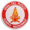 2 Pezzi Patches Ricamato VIGILI DEL FUOCO Militare Tattico Badge con Hook Loop Backing per Zaini Giacche Vestiti Applique