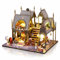 Cuteefun DIY Miniatur Puppenhaus Meer Kit, Miniatur Hau DIY Hölzernes Puppenhaus für Erwachsene, Como Regalo de Navidad de Cumpleaños (Zauberzimmer)