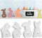 4 Stück Silikonformen Gießformen Ostern, Silikonform Hase, Gießform Ostern, 3D Osterhase Silikonform Kerzenhalter, Silikonform Ostern, Osterhase Silikonform for Gips, Sojawachs Kerzen, Handwerk
