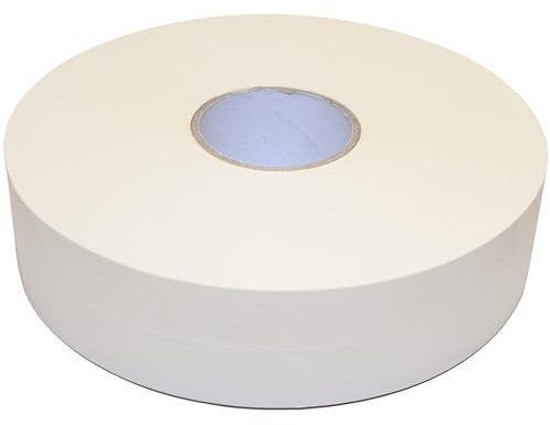 Level+ Papier Fugendeckstreifen, Fugenband zum Verfugen von Gipskartonplatten im Trockenbau, 10 x 152m, Reissfest, Bewehrungsstreifen Breite 52mm