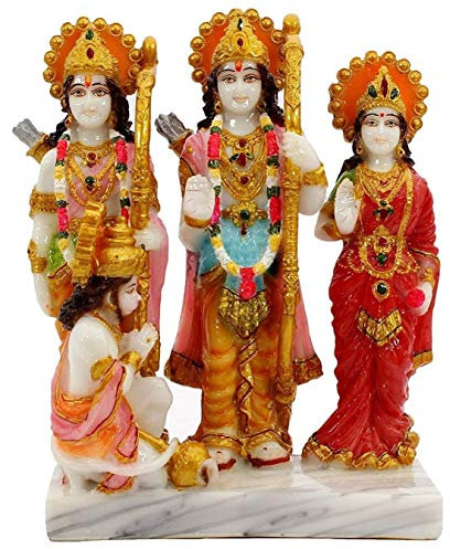 Ram Darbar Idol Statue Ram Darwar Idol für Pooja Room Idol, mehrfarbig
