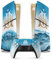 Sticker PS 5 Foot, Autocollant pour PS 5 Foot, Console et Manette, Edition Slim Digitale, Skin Marseille PS 5 (1 Manette)