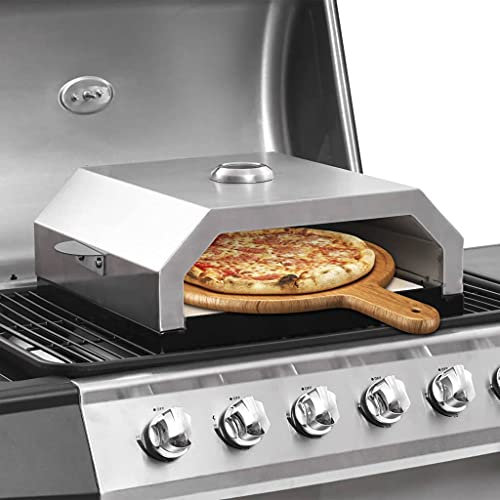 Forno Pizza con Piastra Ceramica per Barbecue a Gas e Carbone Casa e Giardino, Cucina e Pranzo (6,62KG)