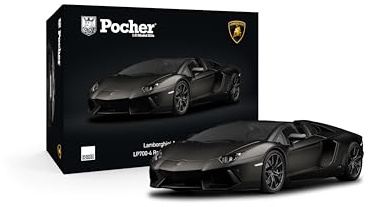 Pocher - 1/8 Lambo Aventador LP700-4 Roadster Nero Nemesis (4/24) *