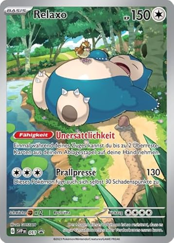 BB-Toy-Trades kompatibel für Pokemon Relaxo SVP051 Karmesin & Purpur 151 Promo Karte - DEUTSCH - Einzelkarte Fullart Holo