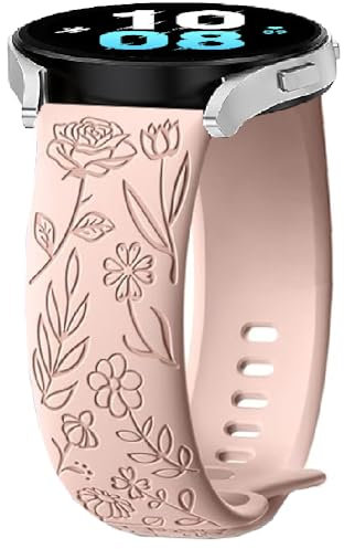Silicone Cinturino per Huawei Watch GT 5/5 Pro 46mm/GT 4 46mm/3/3 Pro/GT 2 46mm/2e/2 Pro, 22mm Flower Sport Bracciali Cinturini di Ricambio per Honor MagicWatch 2/Watch GS Pro