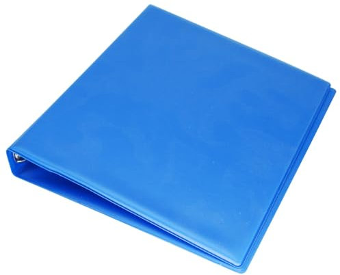 Blue A5 Small Metal Ring Binder Lever Arch File Document Folder UK (1)