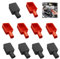 10 Pcs Battery Terminal Covers, Battery Terminal Insulator Caps Soft Rubber Car Battery Cover Flexible Positive Negative Insulating Stud Covers